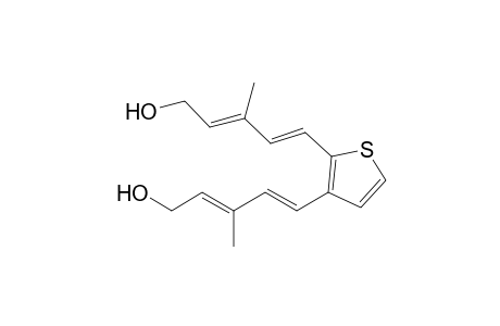 2,3-Bis[(1E,3E)-3-methylpenta-1,3-dien-5-ol-1-yl]thiophene