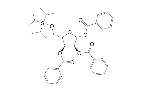 1,2,3-tri-O-Benzoyl-5-O-(triisopropylsilyl)-.alpha. / .beta.-L-ribose