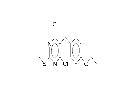 4,6-dichloro-5-(4-ethoxybenzyl)-2-(methylsulfanyl)pyrimidine