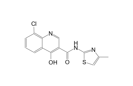 3-quinolinecarboxamide, 8-chloro-4-hydroxy-N-(4-methyl-2-thiazolyl)-