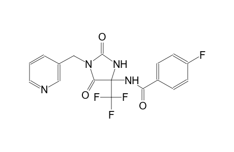 Benzamide, N-(2,5-dioxo-1-pyridin-3-ylmethyl-4-trifluoromethylimidazolidin-4-yl)-4-fluoro-
