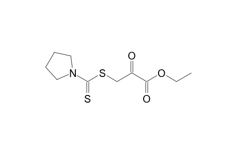 Ethyl 2-oxo-3-[(pyrrolidinylcarbothioyl)sulfanyl]propanoate