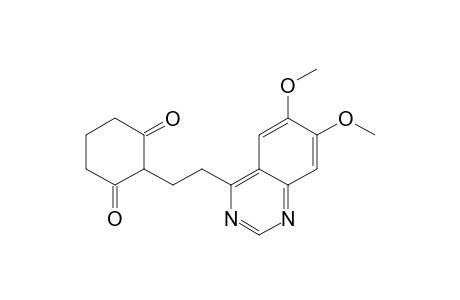 2-[2-(6,7-dimethoxy-4-quinazolinyl)ethyl]cyclohexane-1,3-dione