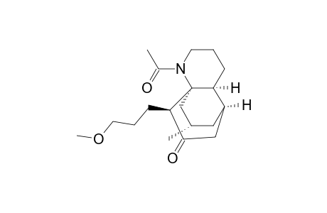 1H-5,8a-Propanoquinolin-7(8H)-one, 1-acetylhexahydro-8-(3-methoxypropyl)-10-methyl-, (4a.alpha.,5.alpha.,8.alpha.,8a.alpha.,10S*)-(.+-.)-