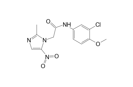 Acetamide, N-(3-chloro-4-methoxyphenyl)-2-(2-methyl-5-nitroimidazol-1-yl)-