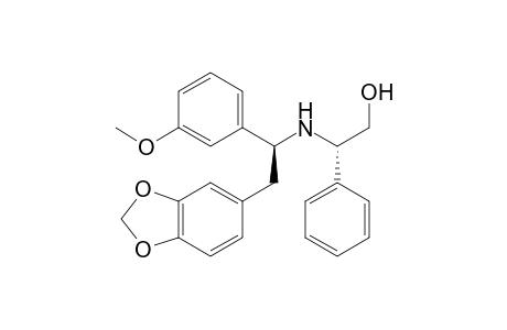 (+)-(2S,1'S)-2-(3,4-Methylidenedioxyphenyl)-1-(3-methoxyphenyl)-N-(2-hydroxy-1-phenylethyl)ethylamine