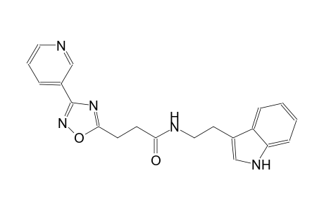 1,2,4-oxadiazole-5-propanamide, N-[2-(1H-indol-3-yl)ethyl]-3-(3-pyridinyl)-