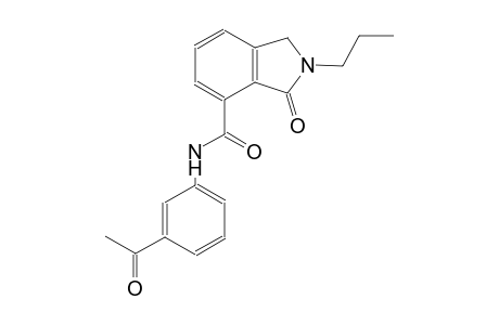 N-(3-acetylphenyl)-3-oxo-2-propyl-4-isoindolinecarboxamide