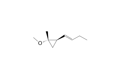 cis-2-((E)-1-Butenyl)-1-methoxy-1-methylcyclopropane