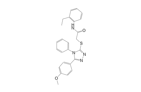 N-(2-ethylphenyl)-2-{[5-(4-methoxyphenyl)-4-phenyl-4H-1,2,4-triazol-3-yl]sulfanyl}acetamide