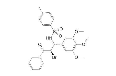 (+/-)-trans-2-Bromo-1-phenyl-3-(3,4,5-trimethoxyphenyl)-3-(p-toluenesulfonamido)propan-1-one