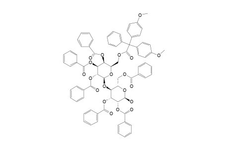 2,3,6-TRI-O-BENZOYL-4-O-[2,3,4-TRI-O-BENZOYL-6-O-(p,p'-DIMETHOXY-TRITYL)-beta-D-GALAKTOPYRANOSYL)-alpha-D-MANNOPYRANOSE