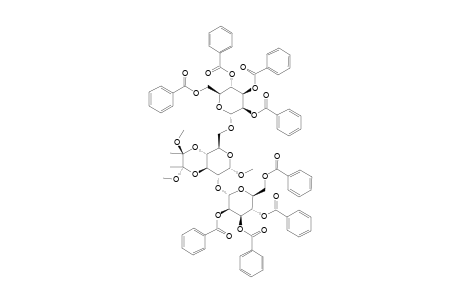 METHYL-2,6-DI-O-(2,3,4,6-TETRA-O-BENZOYL-ALPHA-D-MANNOPYRANOSYL)-(1->2)-3,4-DI-O-(2,3-DIMETHOXYBUTANE-2,3-DIYL)-ALPHA-D-GLUCOPYRANOSYL