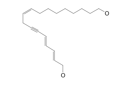 (2E,4E,9Z)-Octadecatrien-6-yne-1,18-diol