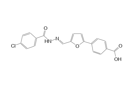 4-(5-{(E)-[(4-chlorobenzoyl)hydrazono]methyl}-2-furyl)benzoic acid