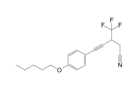5-(4-(Pentyloxy)phenyl)-3-(trifluoromethyl)pent-4-ynenitrile