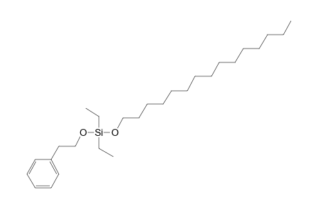 Silane, diethylpentadecyloxy(2-phenylethoxy)-