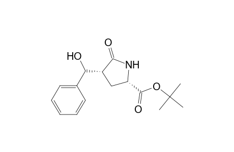 tert-Butyl (2S)-4.alpha.-(hydroxyphenylmethyl)pyroglutamate