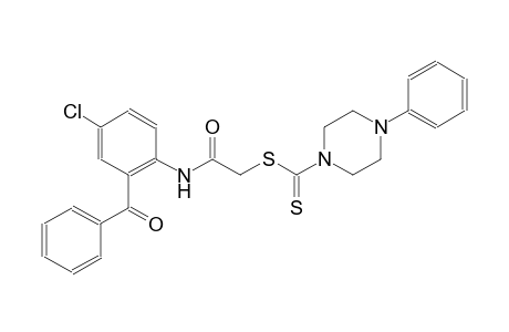 2-(2-benzoyl-4-chloroanilino)-2-oxoethyl 4-phenyl-1-piperazinecarbodithioate