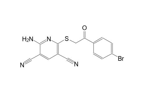 2-amino-6-{[2-(4-bromophenyl)-2-oxoethyl]sulfanyl}-3,5-pyridinedicarbonitrile