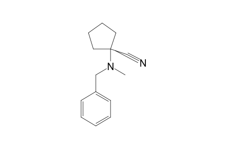 1-(benzyl-methyl-amino)cyclopentane-1-carbonitrile
