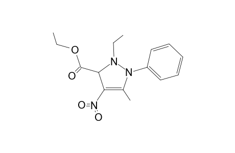 5-Ethoxycarbonyl-1-ethyl-3-methyl-4-nitro-2-phenyl-3-pyrazolidine