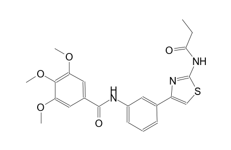 benzamide, 3,4,5-trimethoxy-N-[3-[2-[(1-oxopropyl)amino]-4-thiazolyl]phenyl]-
