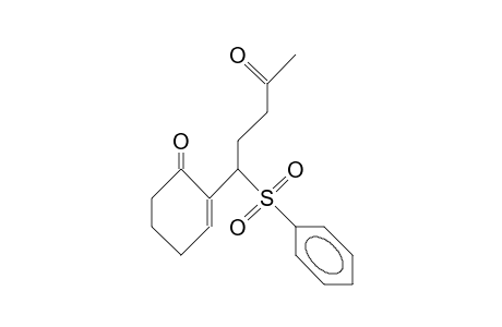 2-(4-Oxo-1-phenylsulfonyl-pentyl)-cyclohex-2-en-1-one