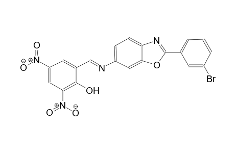 phenol, 2-[(E)-[[2-(3-bromophenyl)-6-benzoxazolyl]imino]methyl]-4,6-dinitro-