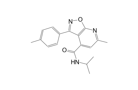 isoxazolo[5,4-b]pyridine-4-carboxamide, 6-methyl-N-(1-methylethyl)-3-(4-methylphenyl)-