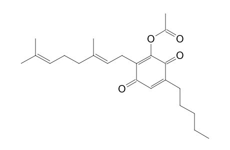 5-ACETOXY-6-GERANYL-3-N-PENTYL-1,4-BENZOQUINONE