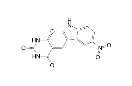 5-[(5-Nitro-1H-indol-3-yl)methylene]-2,4,6(1H,3H,5H)-pyrimidinetrione