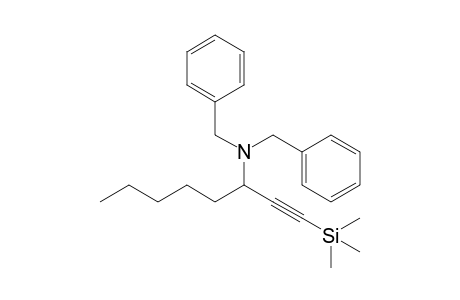 N,N-Dibenzyl-1-(trimethylsilyl)-1-octyn-3-amine