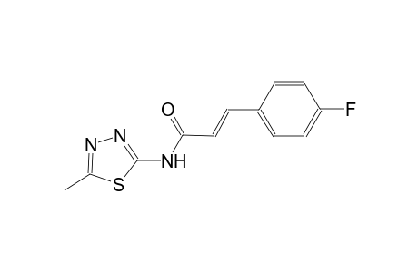 (2E)-3-(4-fluorophenyl)-N-(5-methyl-1,3,4-thiadiazol-2-yl)-2-propenamide