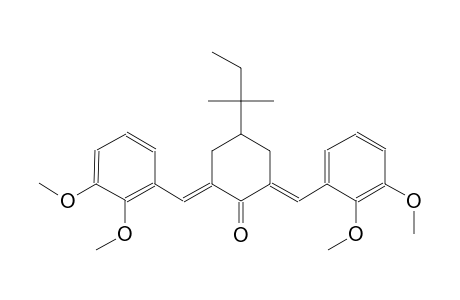 cyclohexanone, 2,6-bis[(2,3-dimethoxyphenyl)methylene]-4-(1,1-dimethylpropyl)-, (2E,6E)-