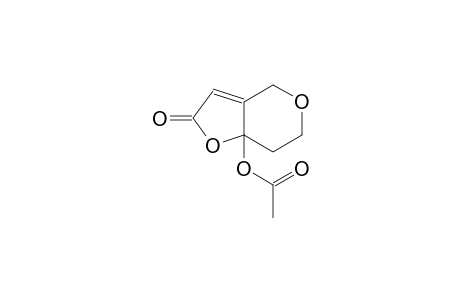 2-oxo-2,4,6,7-tetrahydro-7aH-furo[3,2-c]pyran-7a-yl acetate