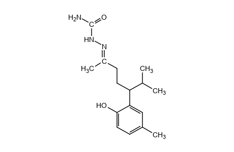 5-(6-HYDROXY-m-TOLYL)-6-METHYL-2-HEPTANONE, SEMICARBAZONE