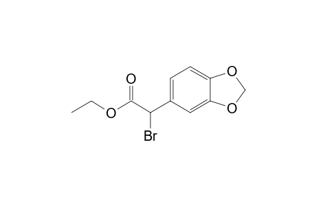 2-(1,3-benzodioxol-5-yl)-2-bromo-acetic acid ethyl ester
