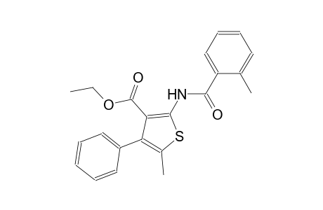 ethyl 5-methyl-2-[(2-methylbenzoyl)amino]-4-phenyl-3-thiophenecarboxylate