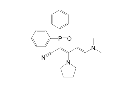 5-(Dimethylamino)-2-(diphenylphosphoryl)-3-pyrrolidin-1-ylpenta-2,4-dienenitrile