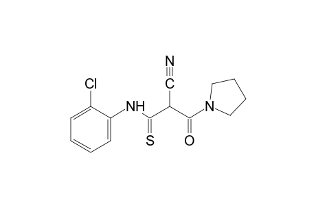 2'-chloro-2-cyano-3-oxo-3-(1-pyrrolidinyl)thiopropionanilide