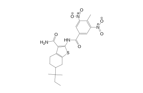 2-[(4-methyl-3,5-dinitrobenzoyl)amino]-6-tert-pentyl-4,5,6,7-tetrahydro-1-benzothiophene-3-carboxamide