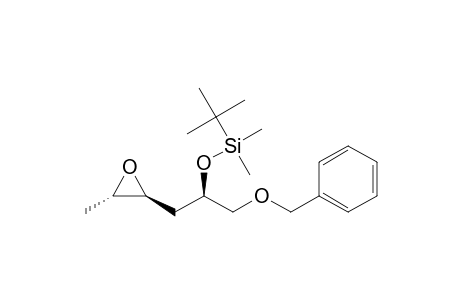 (2R,4S,5S)-4,5-epoxy-1-(phenylmethoxy)hexan-2-ol (1,1-dimethylethyl)dimethylsilyl ether