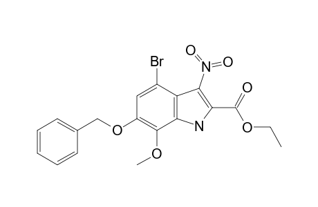 6-(BENZYLOXY)-4-BROMO-7-METHOXY-3-NITRO-INDOL-2-CARBOXYLIC-ACID,ETHYLESTER