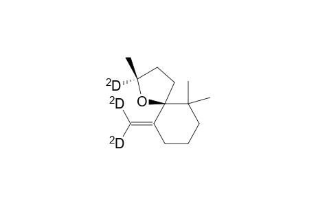 1-Oxaspiro[4.5]decane-2-d, 2,6,6-trimethyl-10-(methylene-D2)-, trans-