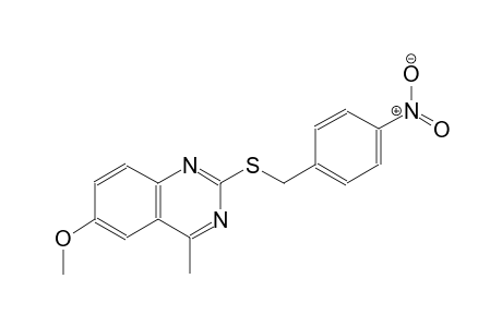 6-methoxy-4-methyl-2-[(4-nitrobenzyl)sulfanyl]quinazoline