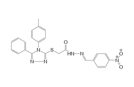 acetic acid, [[4-(4-methylphenyl)-5-phenyl-4H-1,2,4-triazol-3-yl]thio]-, 2-[(E)-(4-nitrophenyl)methylidene]hydrazide