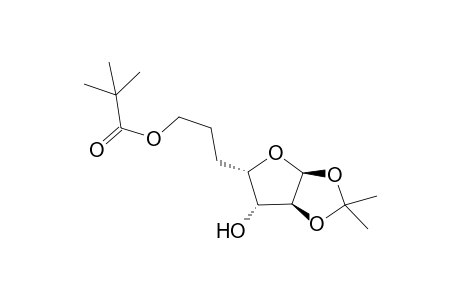 5,6-Dideoxy-7-O-(2',2'-dimethylpropanoyl)-1,2-O-(1"-methylethylidene)-.alpha.-D-xylo-heptofuranose