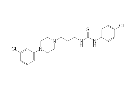 N-(4-chlorophenyl)-N'-{3-[4-(3-chlorophenyl)-1-piperazinyl]propyl}thiourea