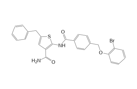5-benzyl-2-({4-[(2-bromophenoxy)methyl]benzoyl}amino)-3-thiophenecarboxamide